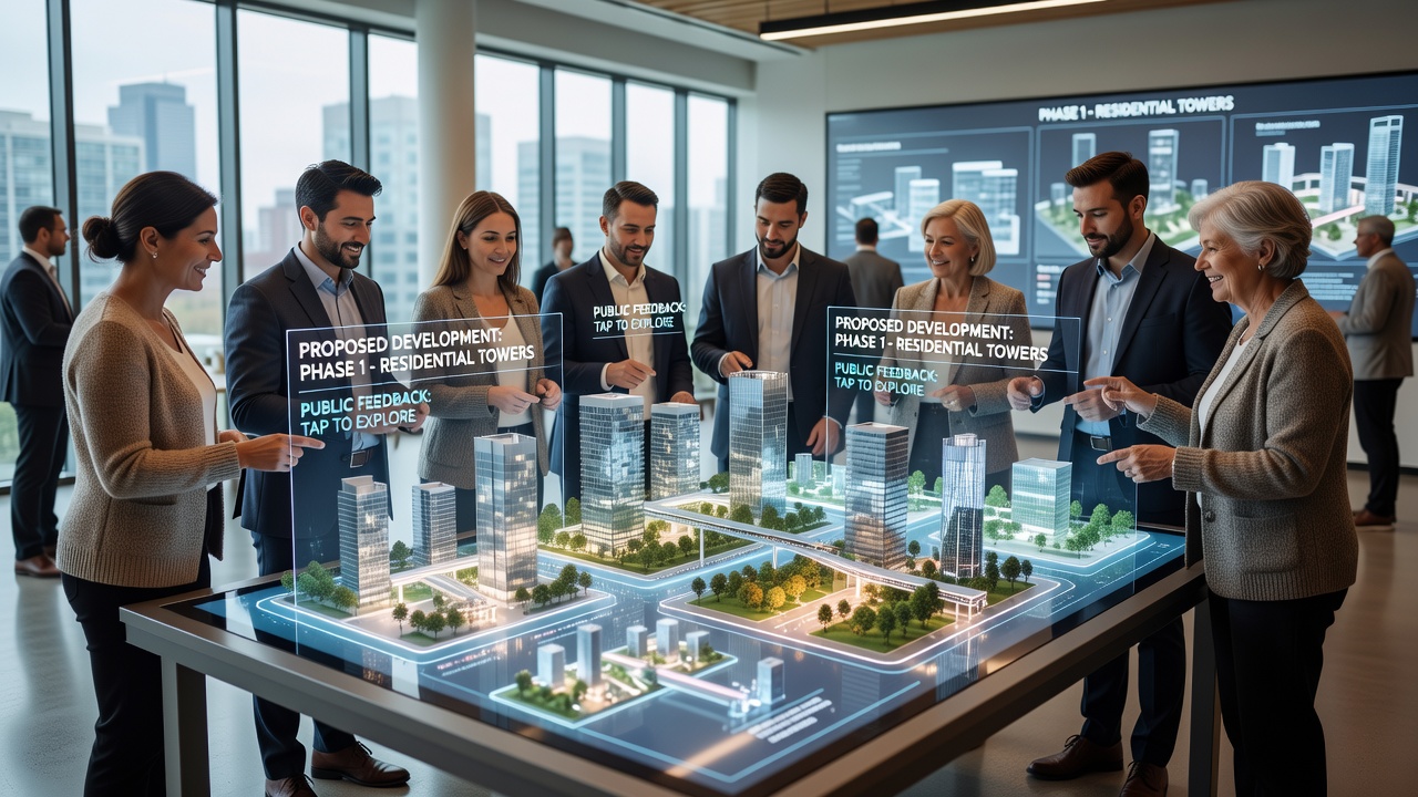 Augmented Reality Overlays Bring Real-Time Development Visuals to Public Consultations