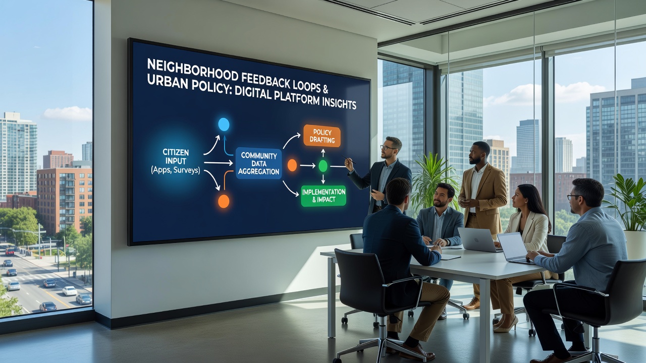 How Neighborhood Feedback Loops Shape Urban Policy Through Digital Platforms